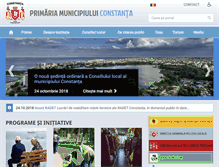 Tablet Screenshot of primaria-constanta.ro